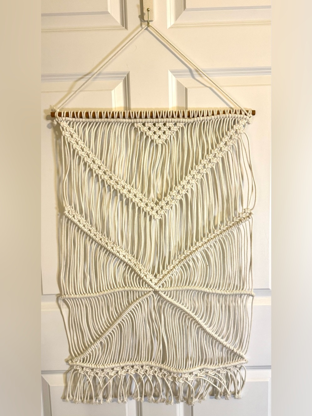 Macrame Wall Hanging 30in length by 20 in wide.